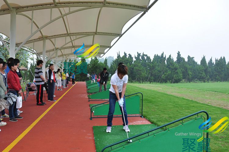 昆山高爾夫球場膜結構雨篷細節